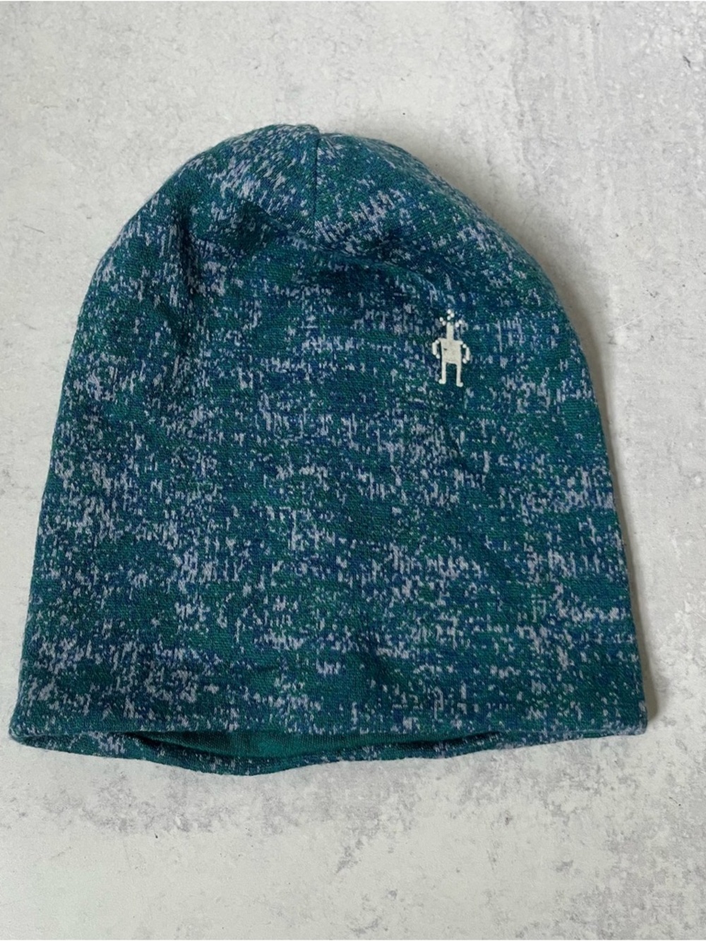 Kids Smartwool Knit Beanie Hat Merino Wool Blue